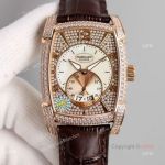 Swiss Replica Parmigiani Fleurier KALPA Rose Gold Iced Out Watch For Men 